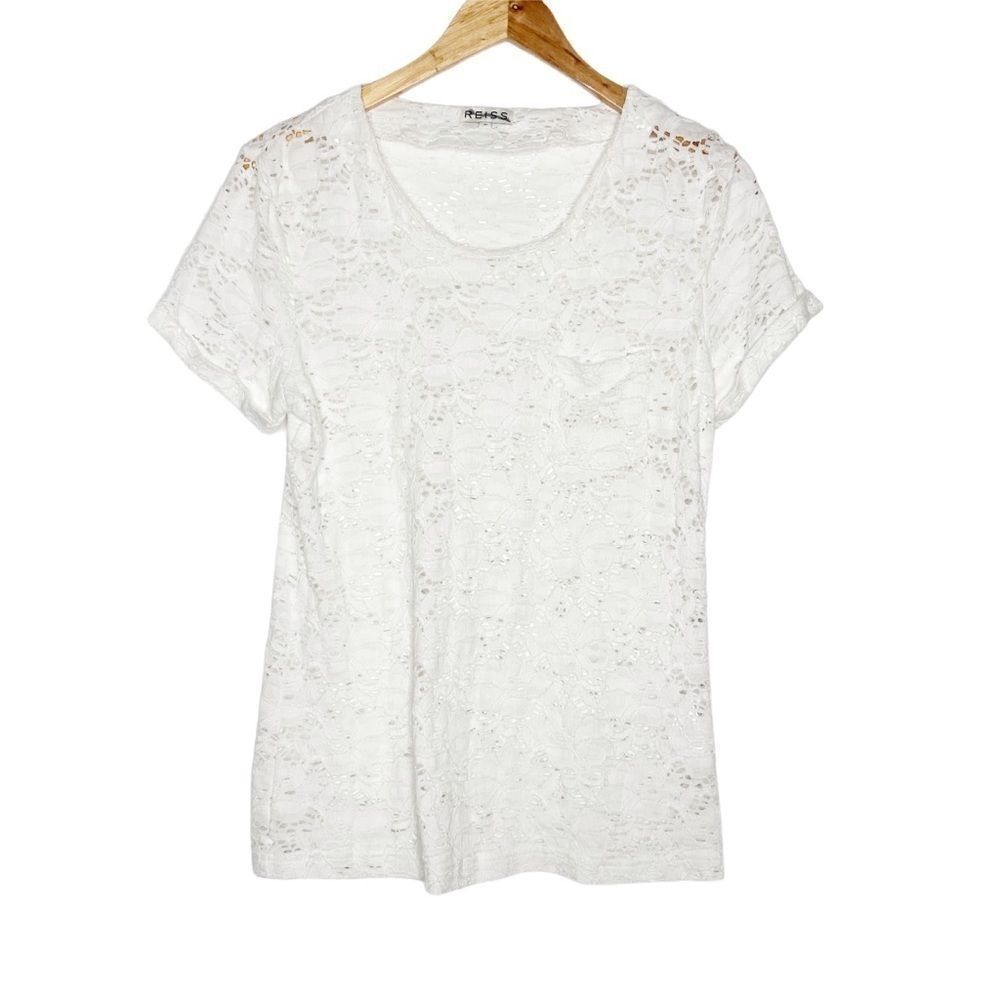 Reiss | Freya Lace Short Sleeve
